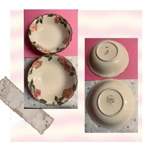 Beautiful Bowls 8" Rose Patterned